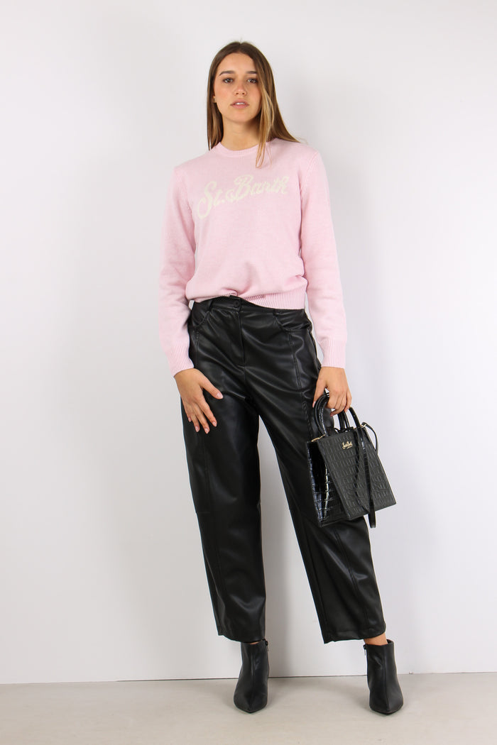 Girocollo Scritta St Barth Rosa-5