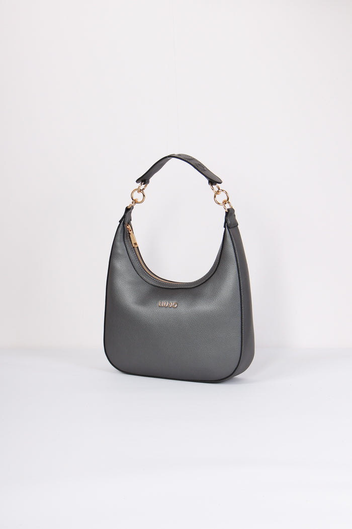 Borsa Hobo Tracolla Logo Antracite Met-6