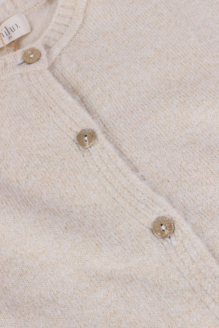 Gilet Bottoni Over Natural-5