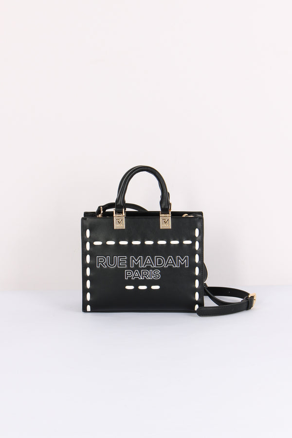 Shopping Mini Rigida Impunture Black