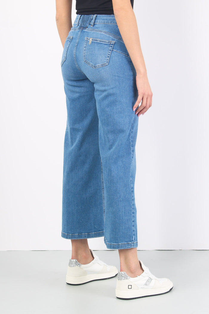 Jeans Parfait Cropped Denim Chiaro-8