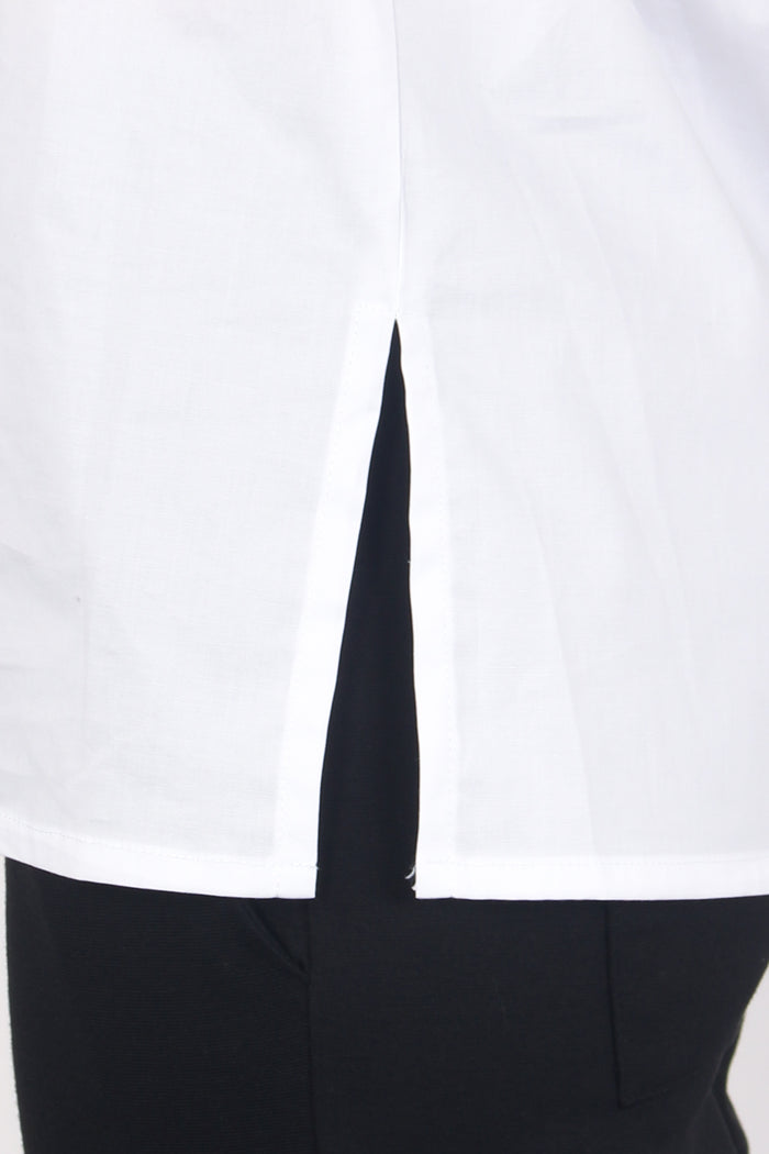 Camicia Manica Baloon Bianco-10