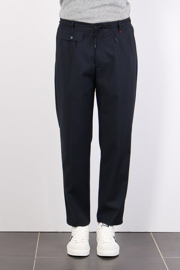 Pantalone Coulisse Blu-2