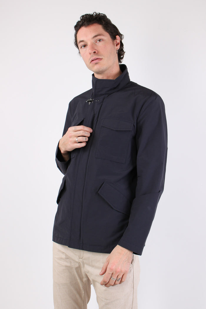 Feel Jacket Nylon Gancio Blu-3