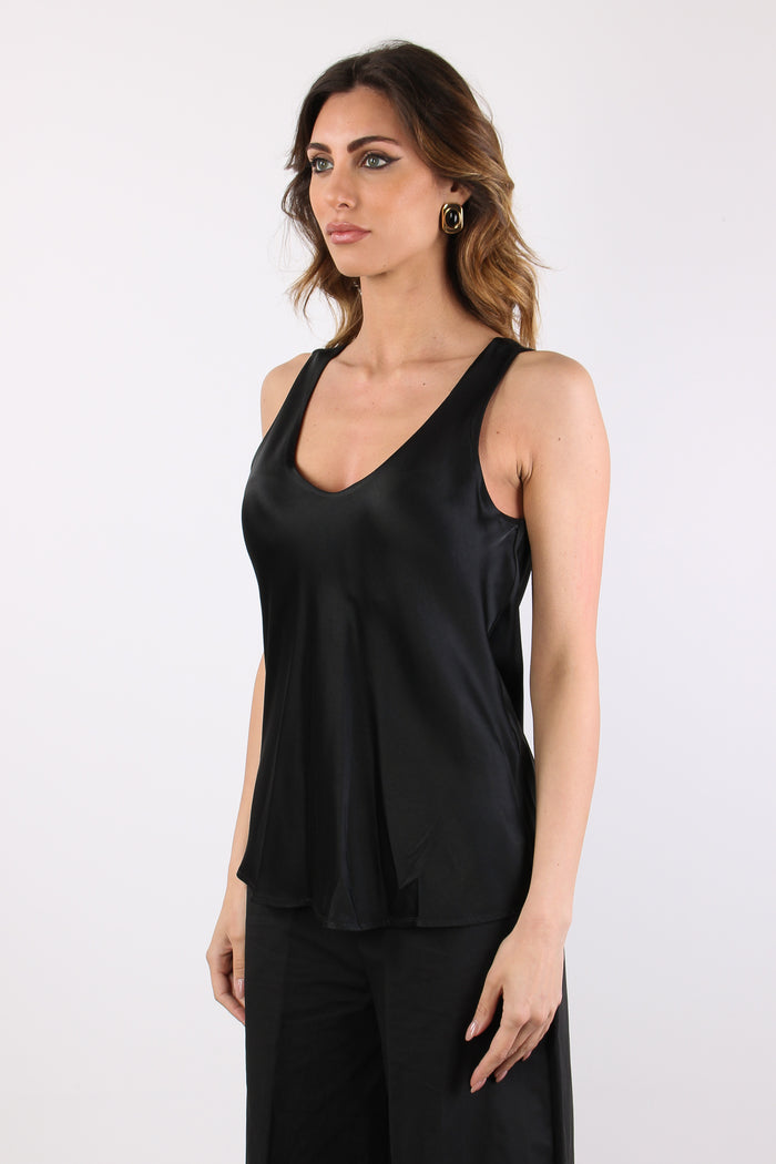 Top Scavo V Effetto Raso Nero-5