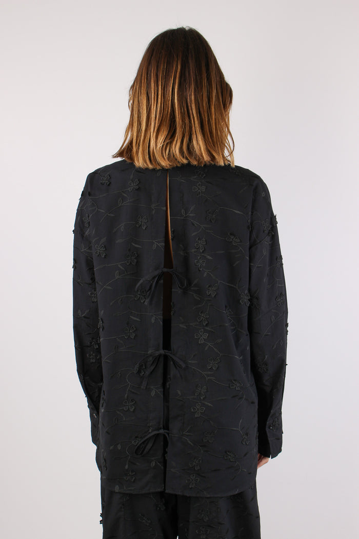 Camicia Fiocchi Retro Fiore 3d Nero-4