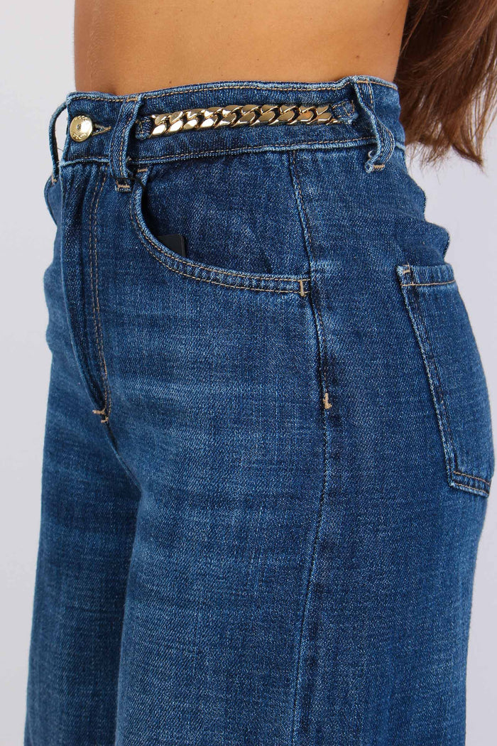 Lullucat Denim Palazzo Catena Denim Scuro-8