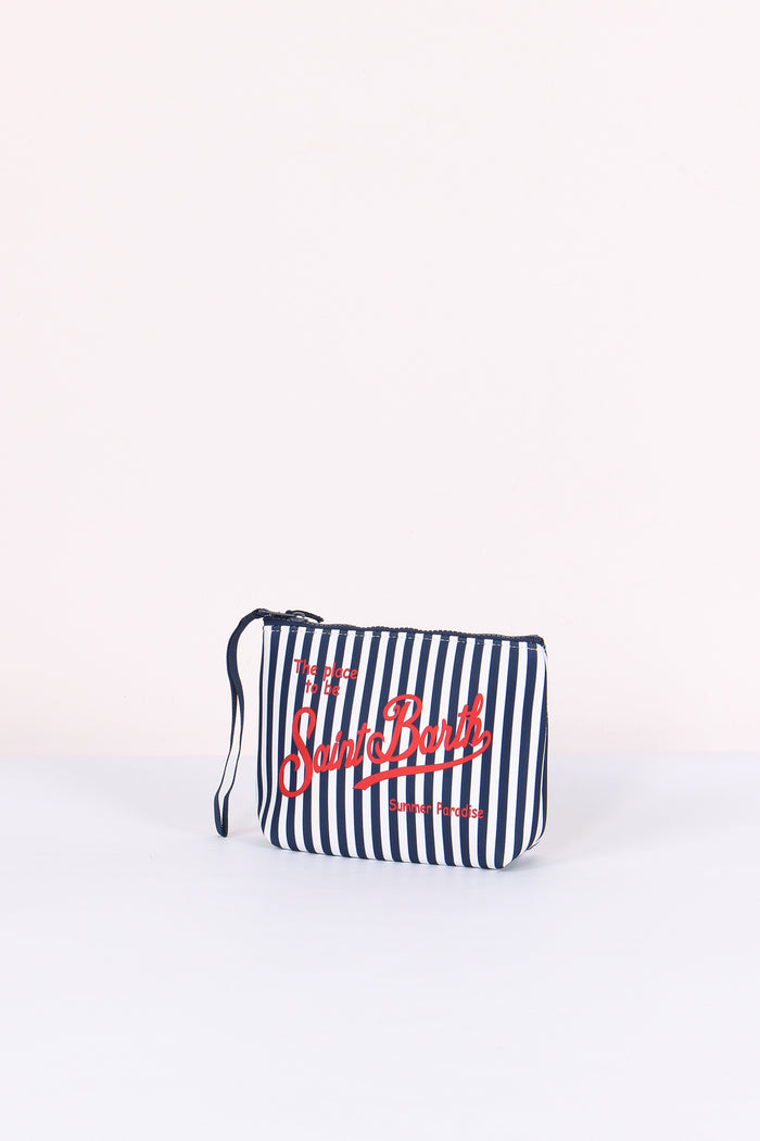 Aline Pochette Righe Blu/bianco-2