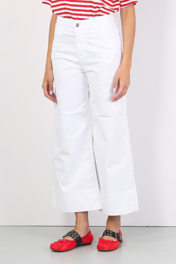 Pantalone Risvolto Bull Bianco-6