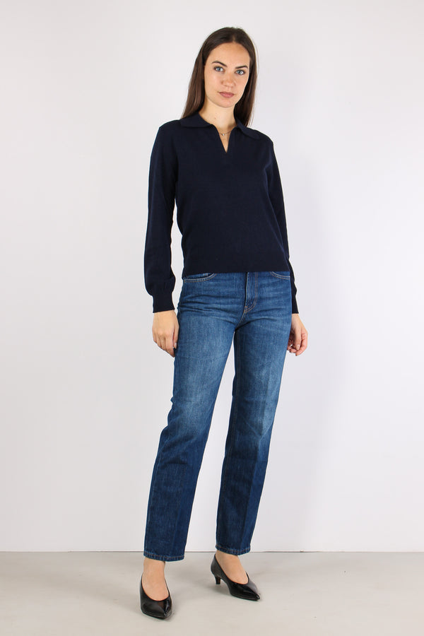 Polo Derby Lurex Blu