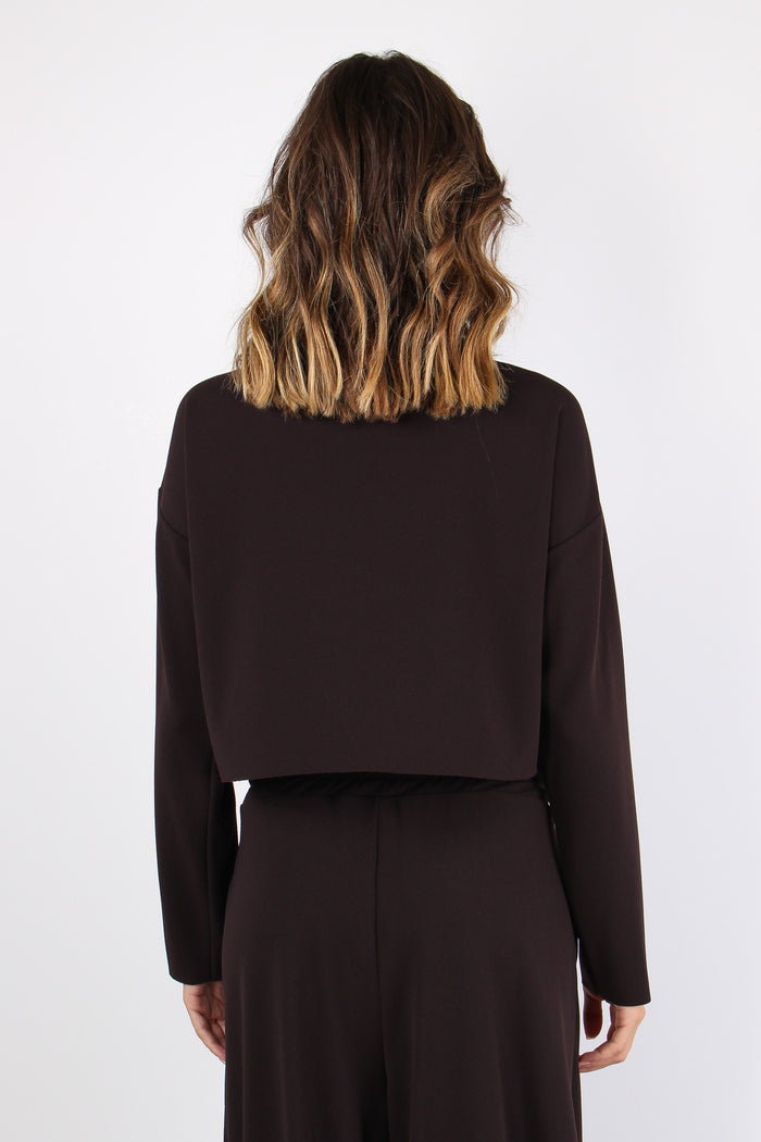 Felpa Scuba Maxi Tasca Moro-4