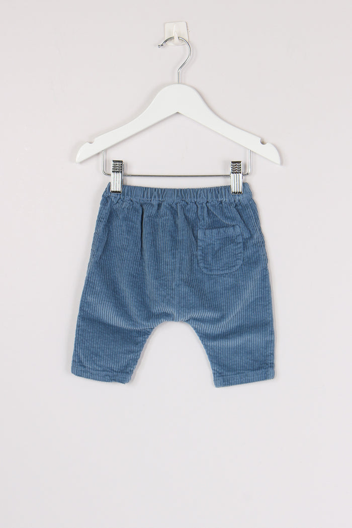 Pantalone Velluto Vintage Azzurro-2