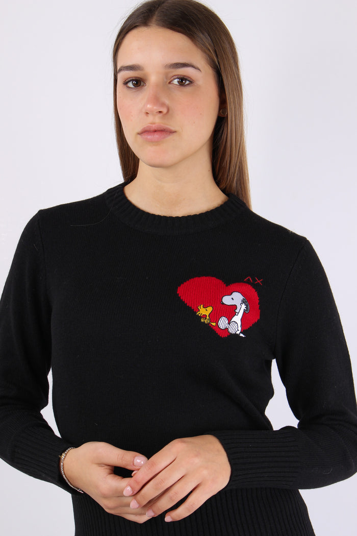 Maglia Cuore Laterale Nero-6