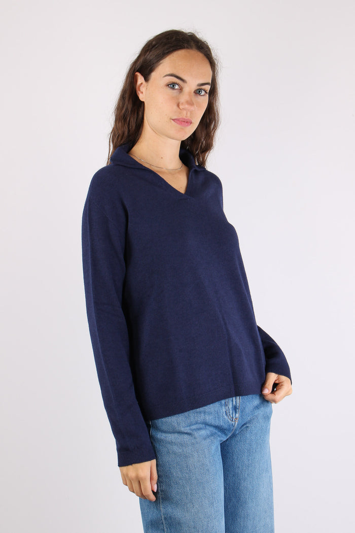 Polo Viscosa Evening Blue-6