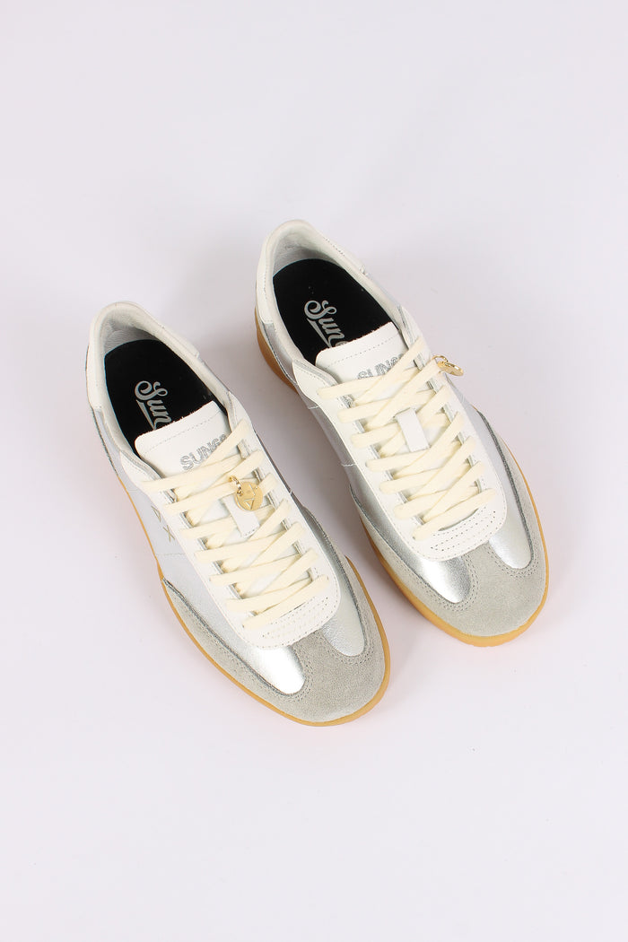 Sneakers California Leather Argento-5