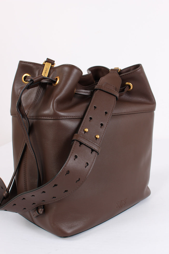 Secchiello Pelle Liscia Marrone/castagna-7