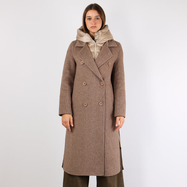 Cappotto Lana Doppiopetto Taupe-2