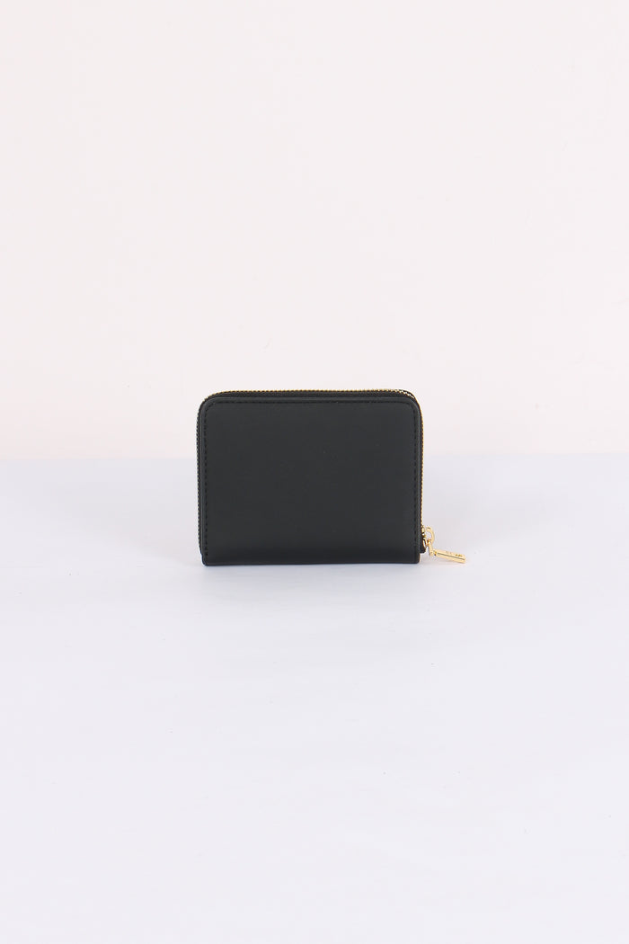 Zip Around Mini Logo Nero-3