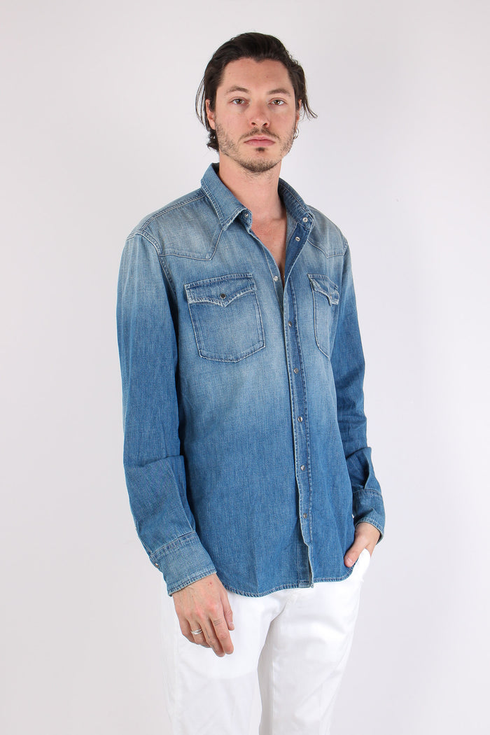 Camicia Denim Denim Medio-6