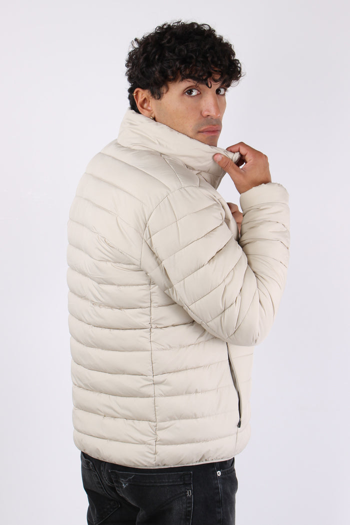 Erion Piumino Collo In Piedi Beige-7