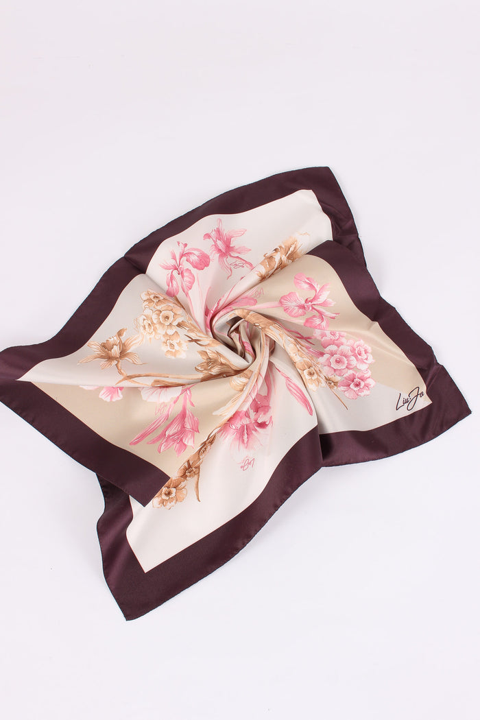 Foulard Flowery Cranberry-4