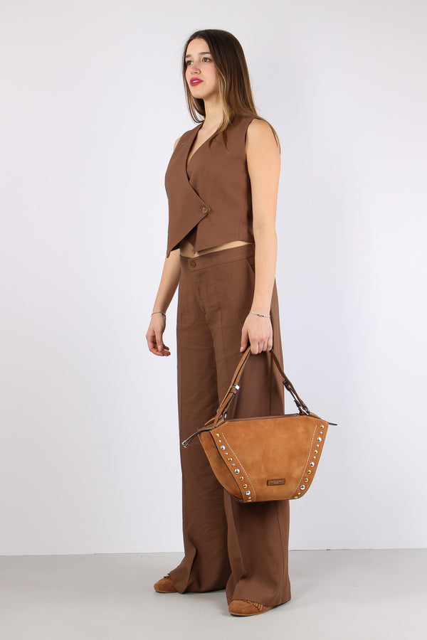 Pantalone Dritto Elastico Diet Cioccolato