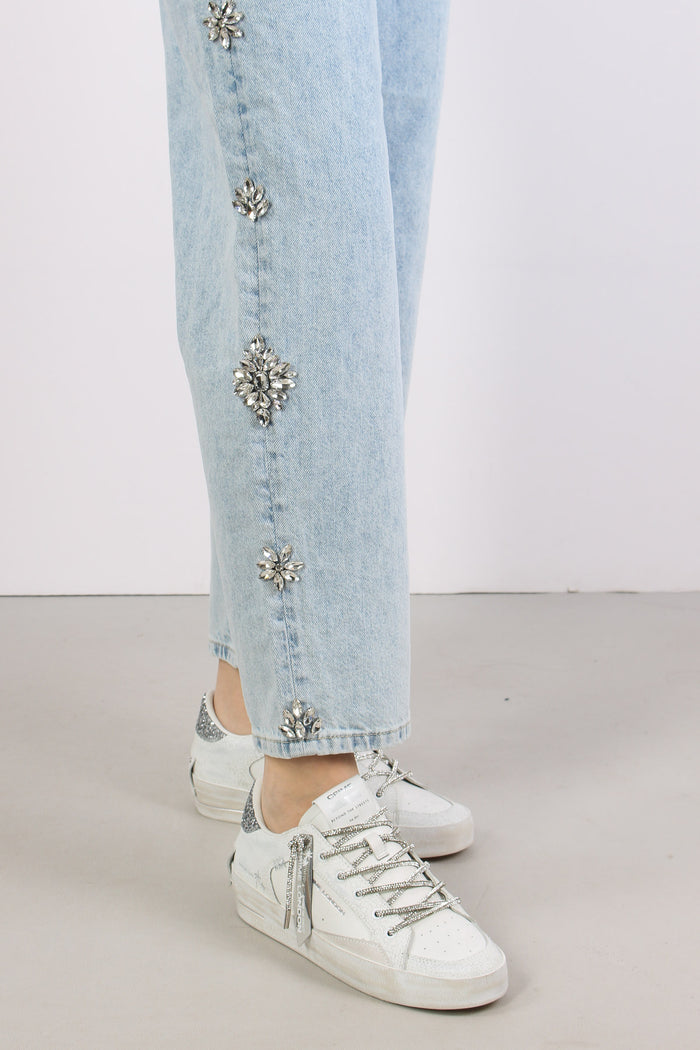 Jeans Castoni Laterali Denim Blu-9