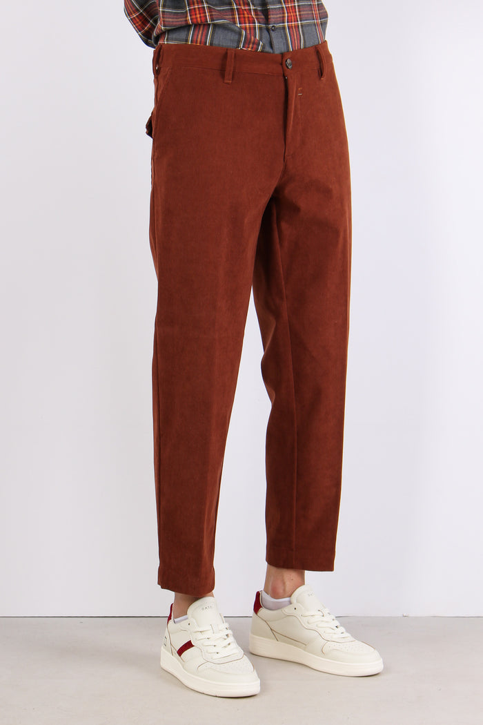 Robot Pantalone Velluto Righe Bruciato-7