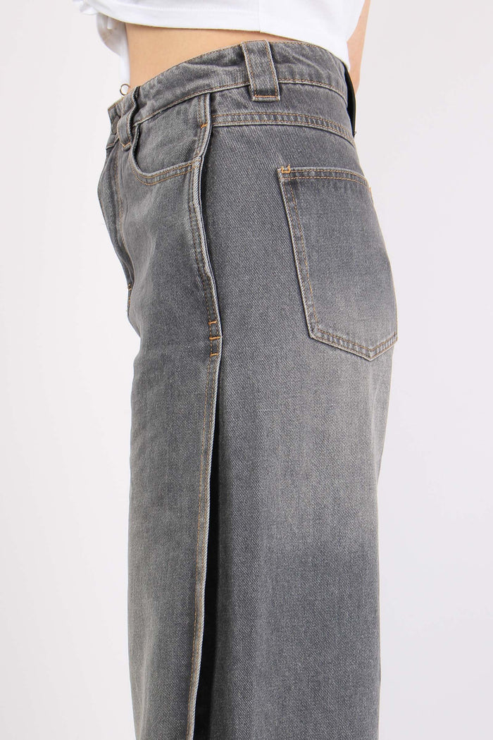 Denim Ripresa Laterale Grigio-7