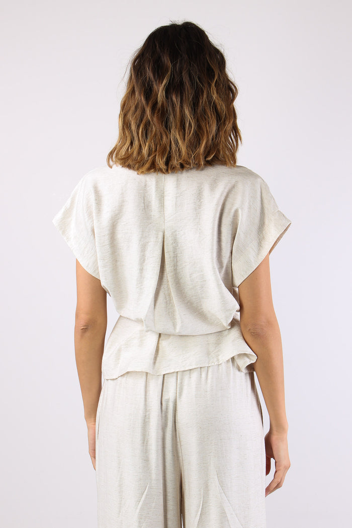 Camicia M/m Cinturata Naturale-4