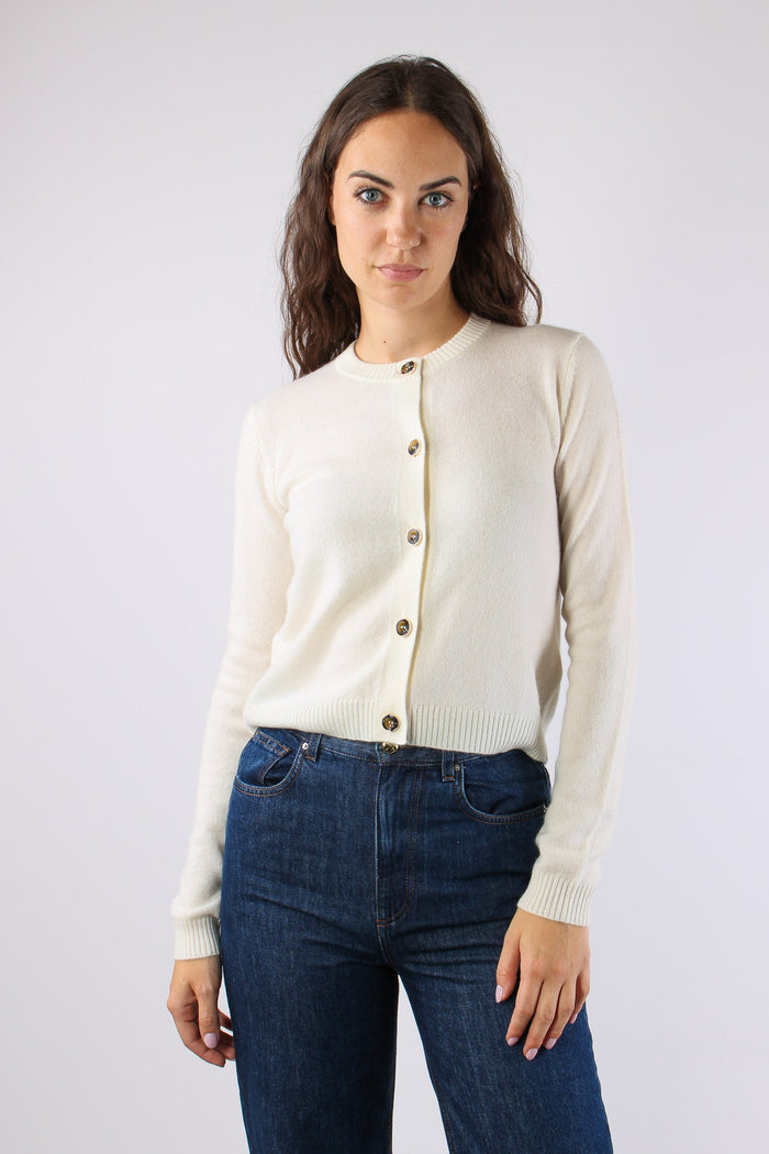 Mllcicogna Cardigan Cachemire Panna