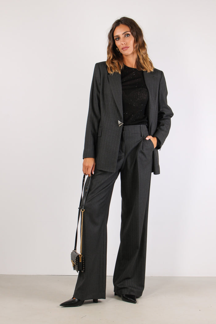 Pantalone Dritto Pences Grigio
