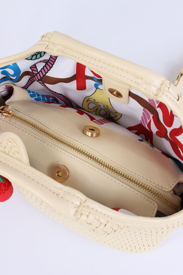 Zelda Shopping Mini Intreccio Off White-6