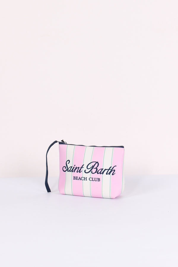 Aline Pochette Righe Rosa-2