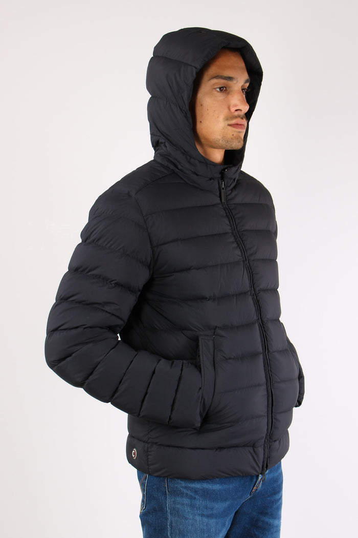 Giubbotto Basico Cappuccio Nero/vulcan-7