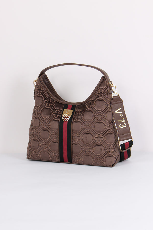 Cate Hobo Velluto Jacquard Taupe/multicolor-2
