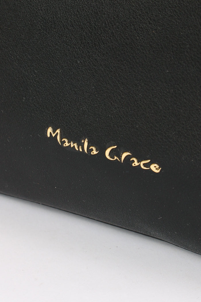 Tote Bag Manici Sottili Nero-2