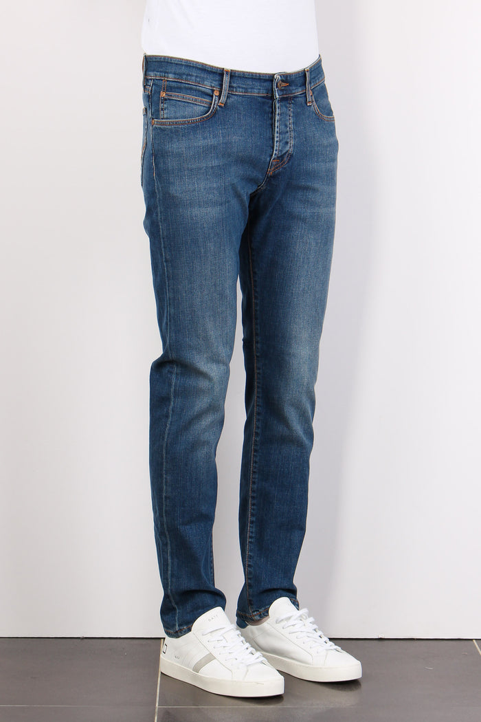 Denim Slim Fit Denim Medio-5