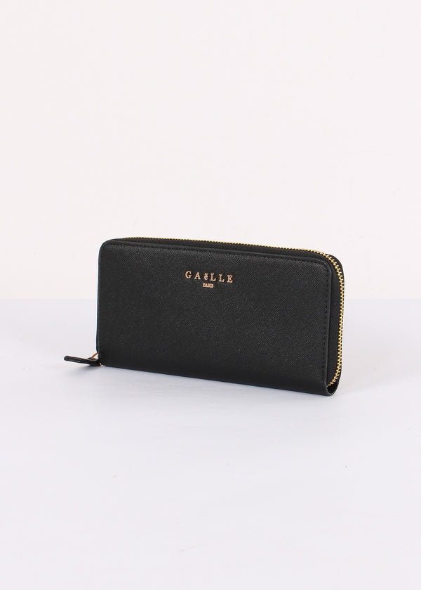 Zip Around Saffiano Nero-2