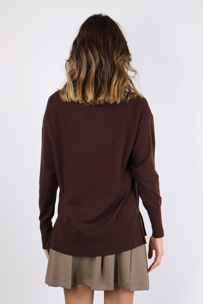 Maglia Over Viscosa Moro-3