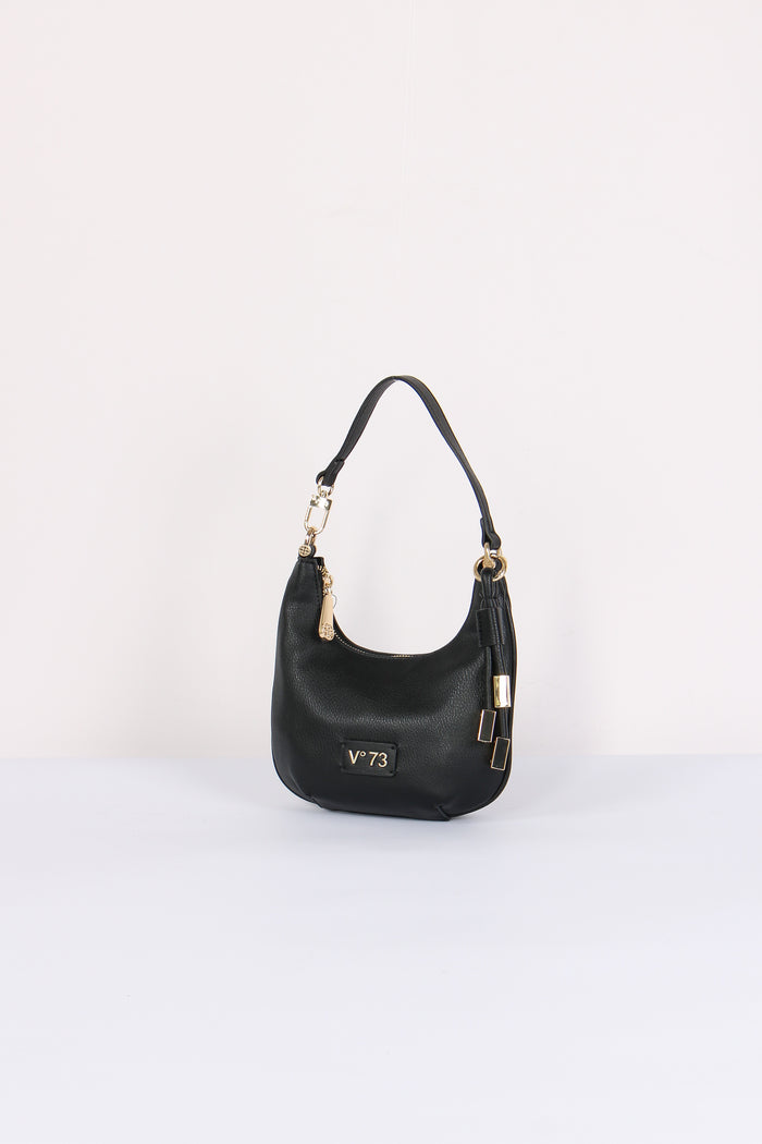 Amber Mezzaluna Small Ciondolo Oro Nero-2