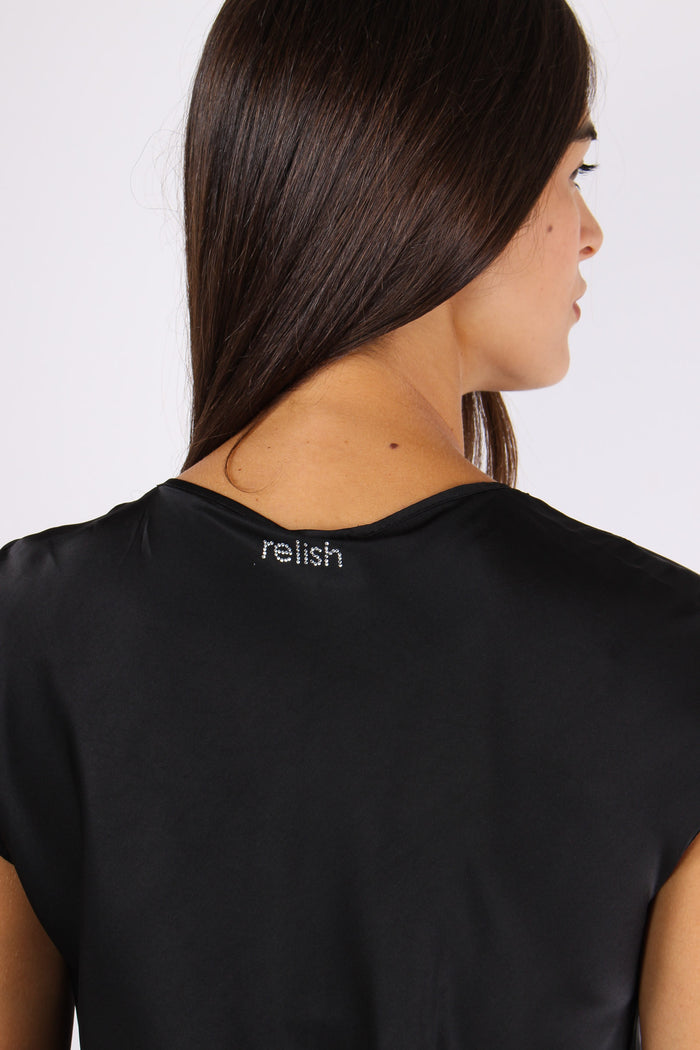 Inquam Top Scavo V Strass Black-7