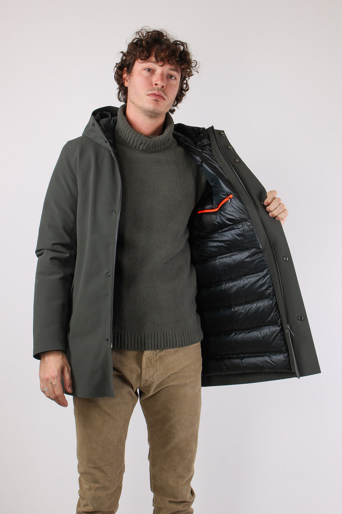 Parka Tecnico Imbottito Forest Green-4