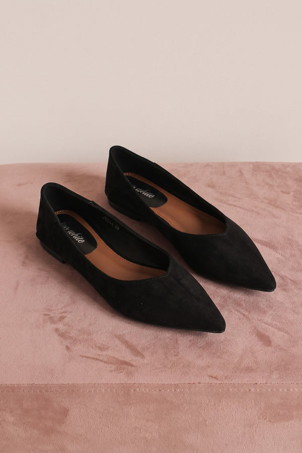Ballerina Scamosciata Black