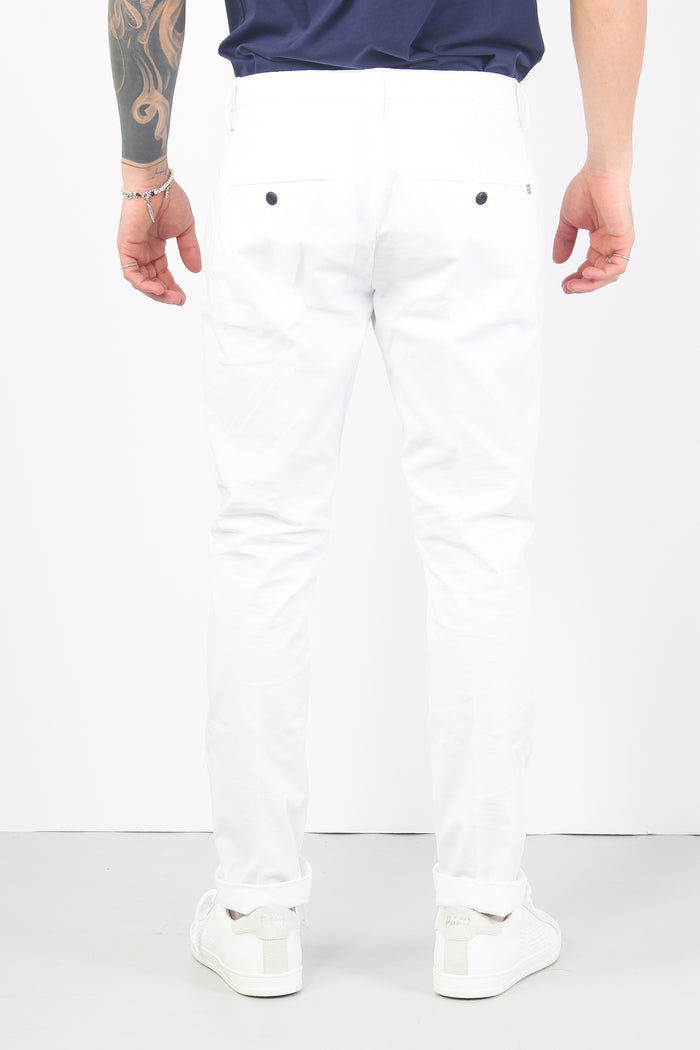 Gaubert Pantalone Chino Bianco-3