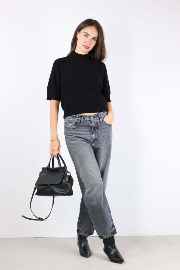 Maglia M/m Viscosa Nero