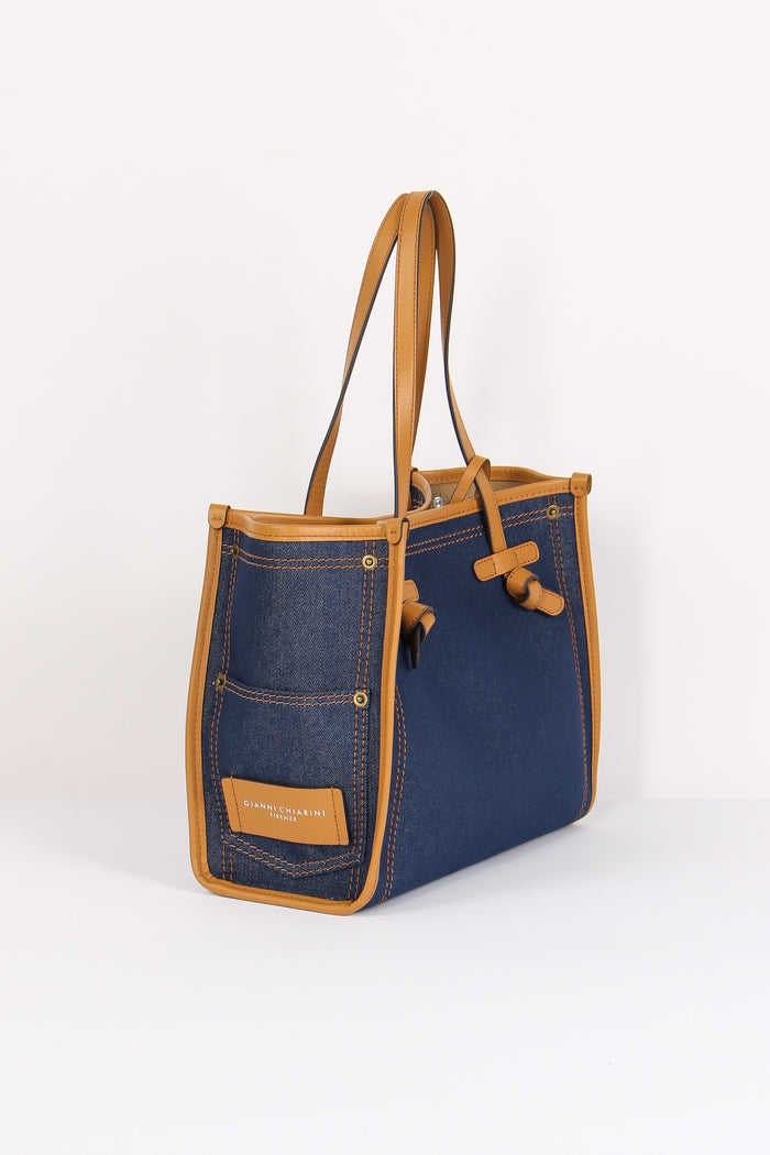 Mini Shopping Denim Blue-8