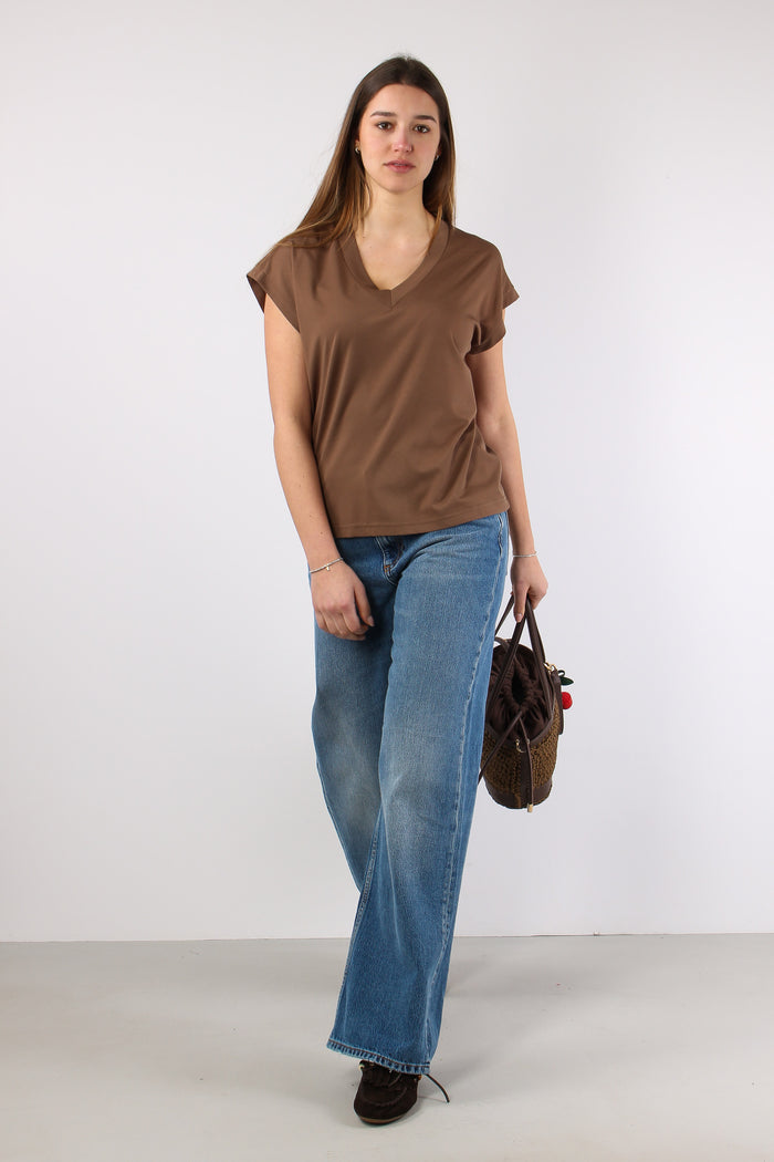 T-shirt Scavo V Over Avana-5