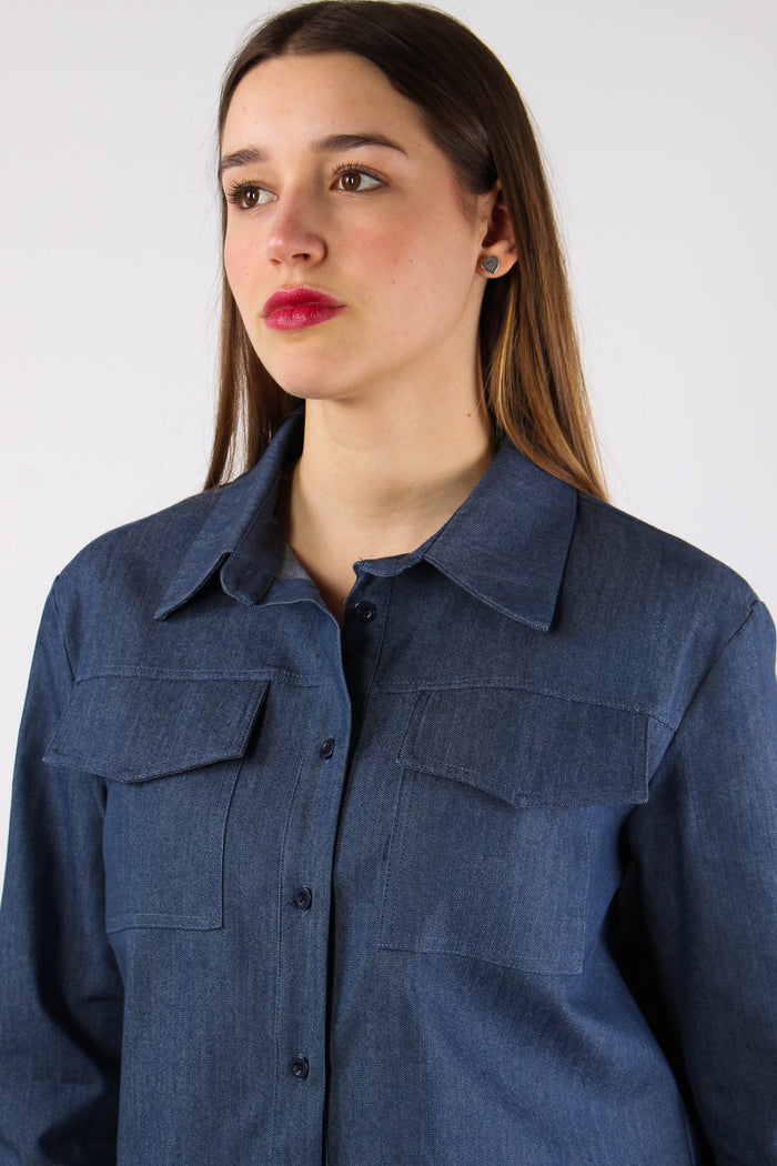 Camicia Corta Chambry Denim-8