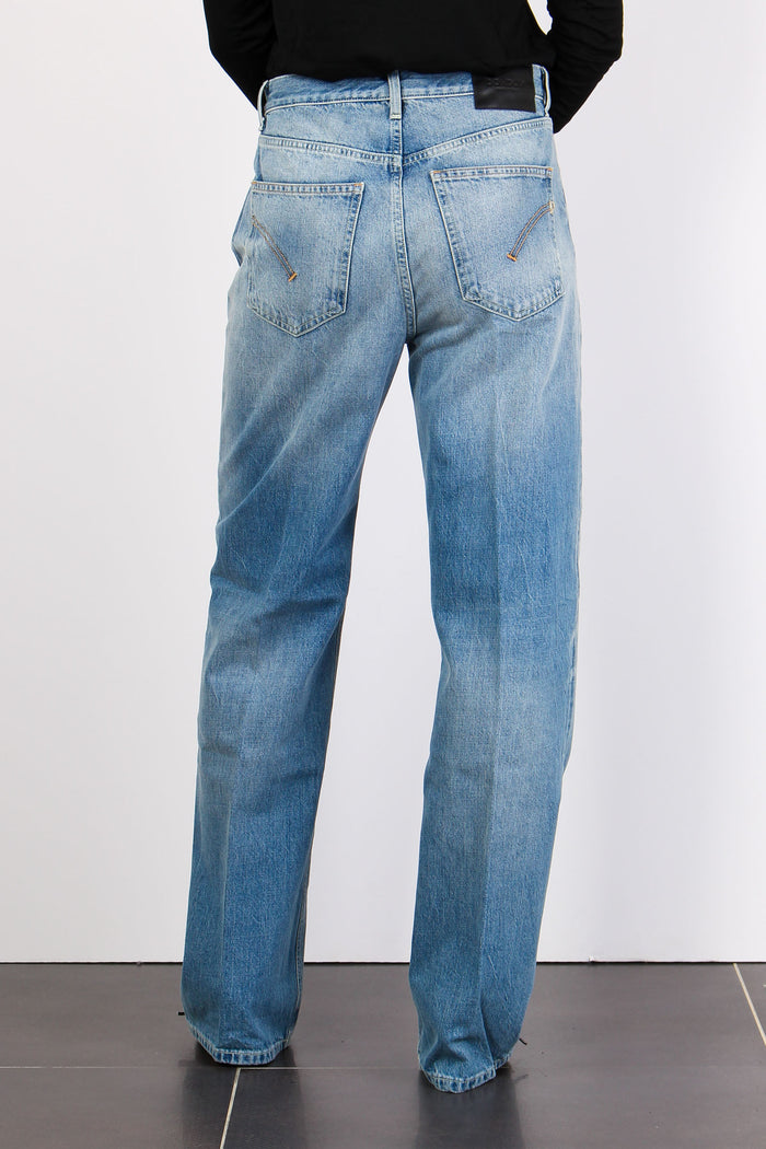 Francine Denim Gamba Larga Denim Medio-6